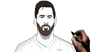 How to Draw Messi