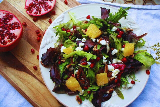  Pomegranate Salad with Goat Cheese