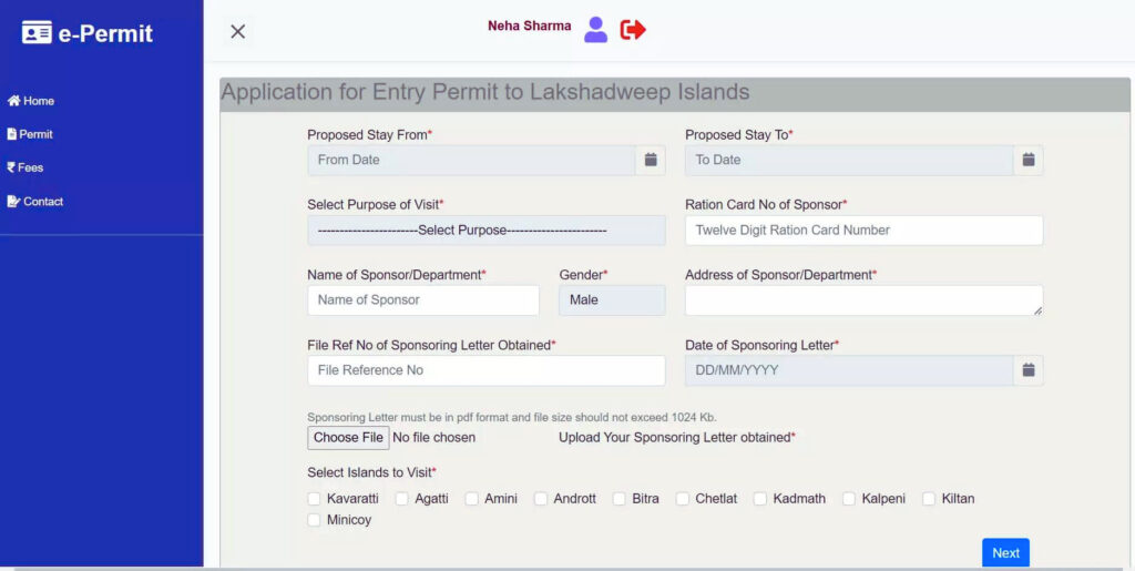 Entry Permits and Documentation Lakshadweep